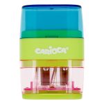 Точилка с двумя отверстиями, в комплекте с ластиком 12 шт, 43108, Carioca