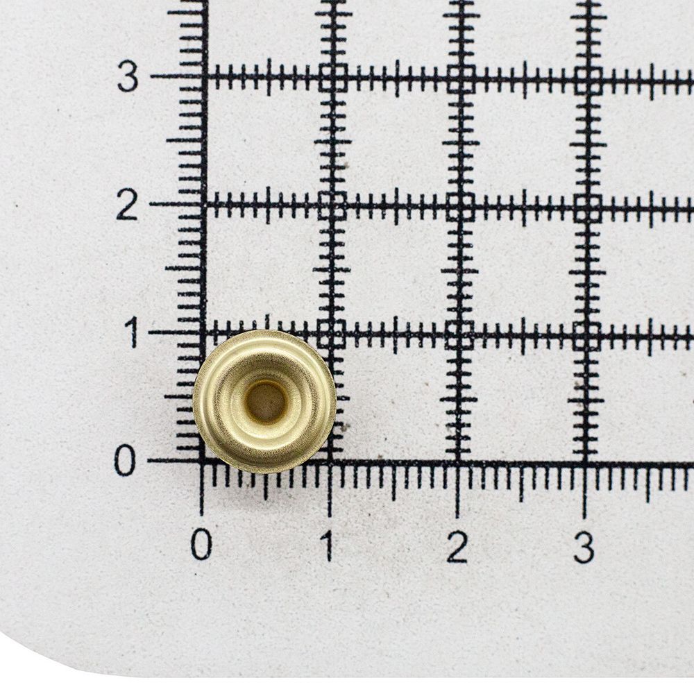 Часть кнопки Альфа (S-образная) ⌀11 мм (D-часть), 5 золото (D-часть), 100 шт, BIG