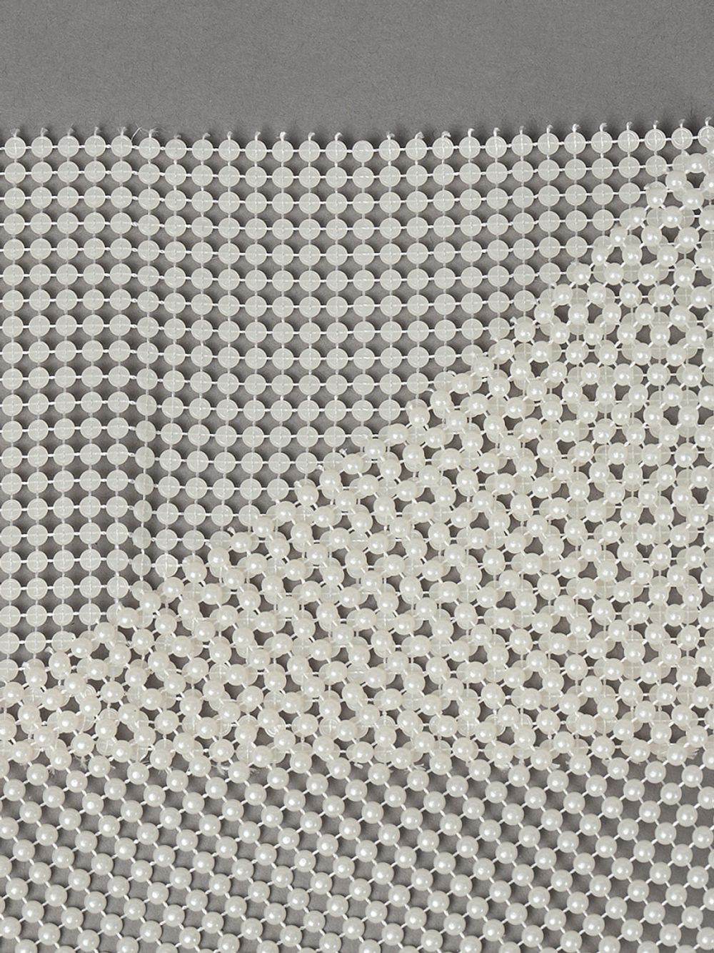 Лента с имитацией жемчуга 120 мм / 9.14 метров, TBYS14, цв.молочный