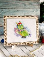 Набор для вышивания нитками МП Студия (Жар-птица), Ослепительный наряд, 15х15 см