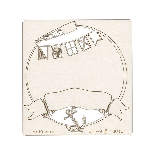 Чипборд 9.5х10 см, 1 шт, 180101 Лазурные берега, Mr.Painter CHI-9