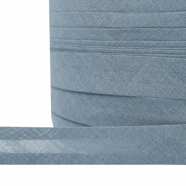Косая бейка хлопковая 15 мм / 132±1 метра, BS, ≈2.48 г/м², F316 серый