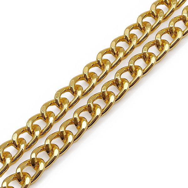 Цепь алюминиевая 8,2х6,0х10м (золото), К1604