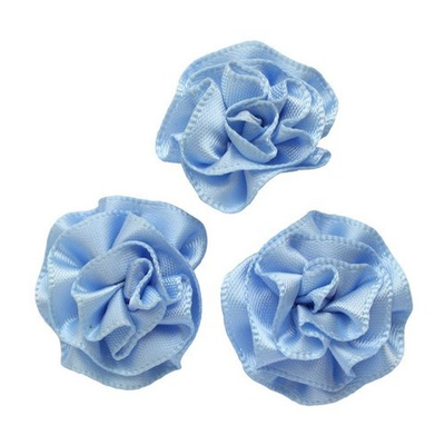 Цветочки пришивные 2,5 см, 4 шт, 333 васильковый