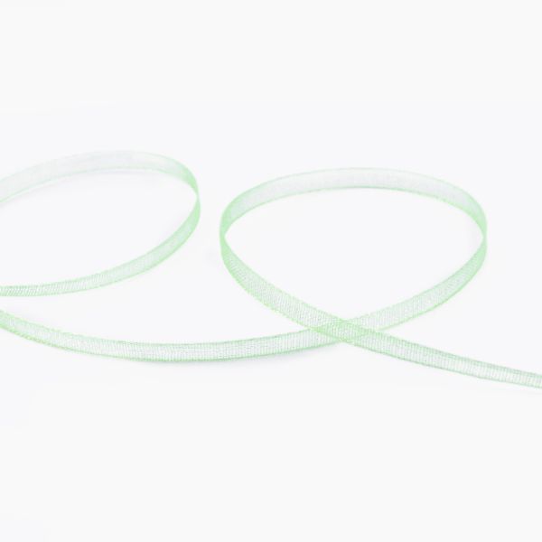 Лента капроновая (органза) _3.0 мм / 45.7 метров, 117 св.салатовый, Blitz OR-3