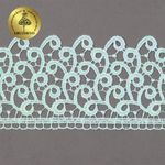 Кружево гипюр (плетёное) 80 мм, TR.8G8386, 11 мята, 12м, Kruzhevo