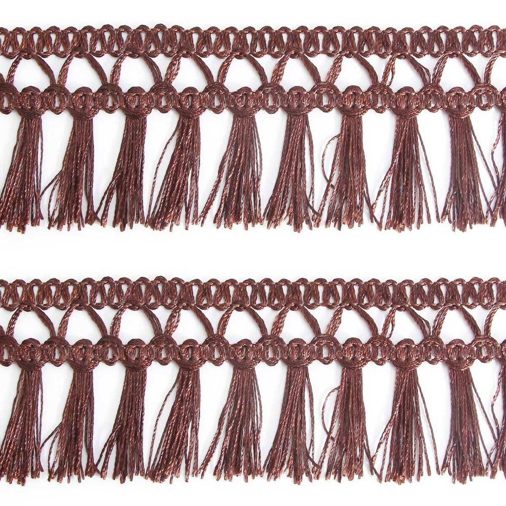 Бахрома отделочная 50.0 мм / 25 метров, кисти, а753 шоколадный