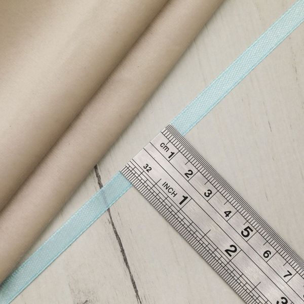 Лента атласная 1-сторонняя 6.0 мм / 22.86±1 метров, 134 св.голубой, Globus