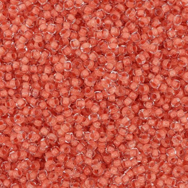 Бисер Preciosa прозрачный с цв. центром 10/0 (2.3 мм), круг.отв., 50г, (38389)