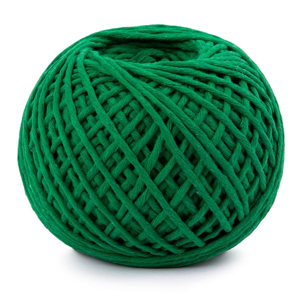Шпагат х/б ⌀1.5 мм, 100% хлопок, 100 м, зеленый, Gamma ШХ5