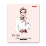 Тетрадь ученическая общая, выборочные блёстки, A5+ 40 л. на скобе 65 г/м², белизна 100%, 10 шт, клетка в термоусадочной пленке, 000472 От кутюр, Светоч 40ТСК5_5_2_1