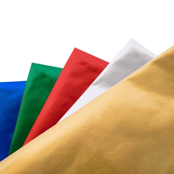 Бумага цветная металлизированная A4 21х29.7 см, 10 л. 5 цв, Лео LPCP-04