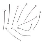 Штифт с петлей 40 мм, 50 шт/упак, Astra&Craft (Черный никель) 4AR261/262