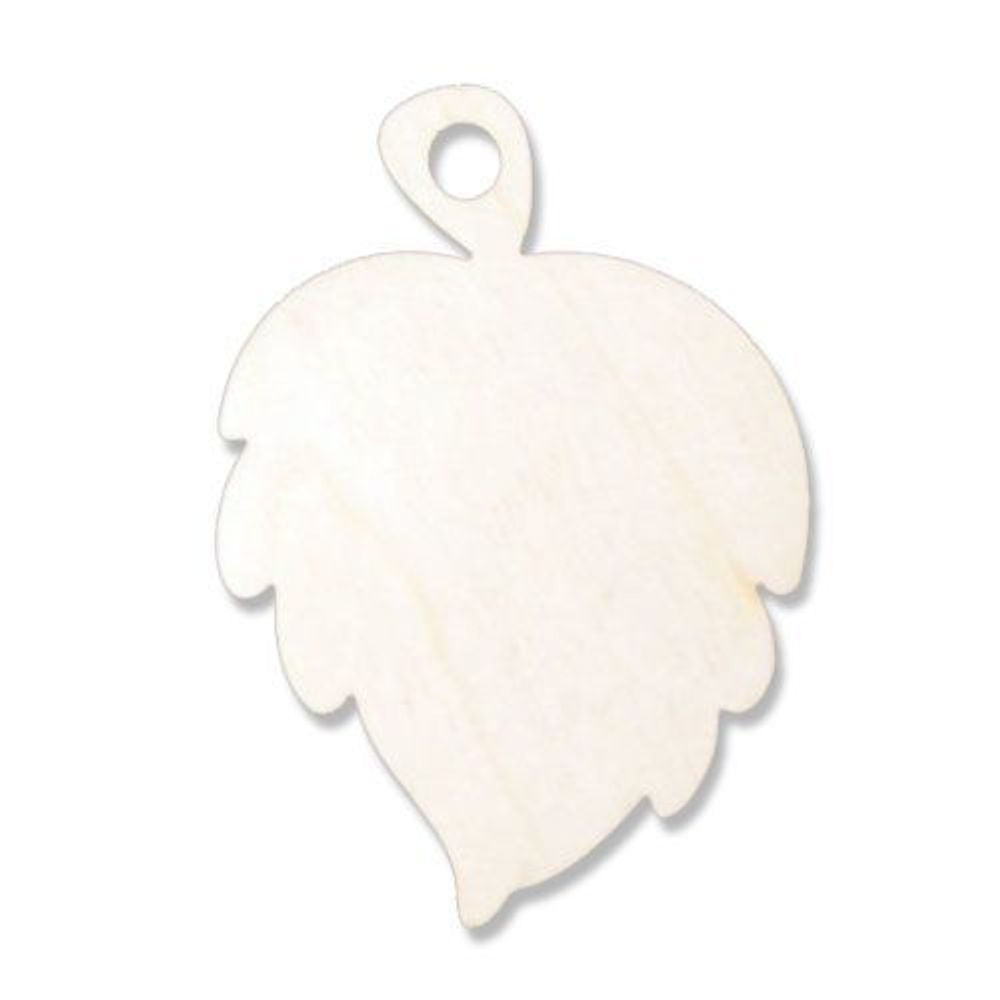 Заготовка из дерева Доска №14 Листочек, 8х12 см, Астра