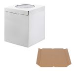 Кондитерская коробка для торта с 1 окном 32х32х35 см, S-Chief BFC-007