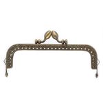 Застежка для сумки фермуар 12.5х4.5 см, 5 шт, 02 под состаренную бронзу, Gamma FER-16