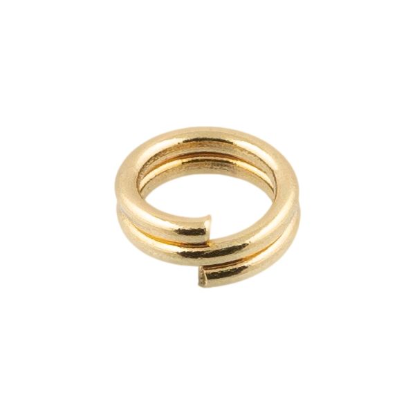 Кольцо соединительное 5 мм, 250 шт (5х50 шт), 04 золото, Zlatka FMK-R05