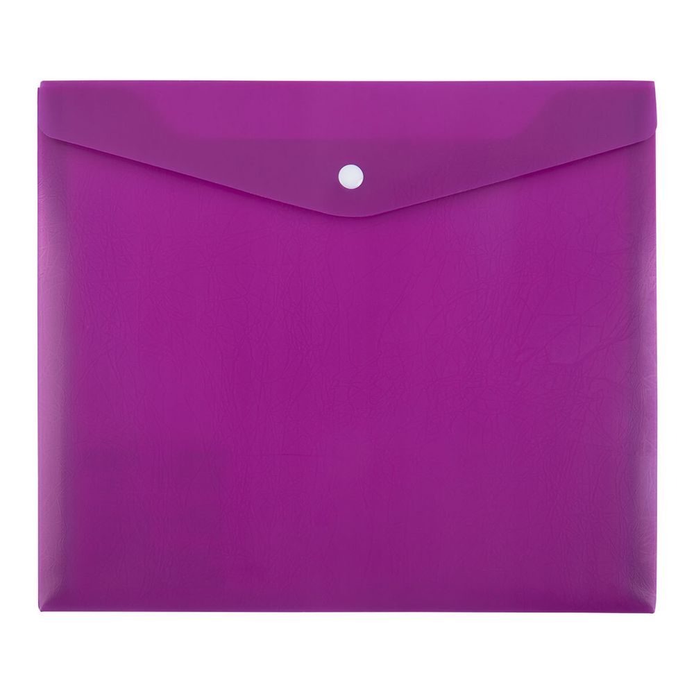 Папка-конверт для тетрадей с кнопкой A5+ 180 мкм волокно, 20 шт, пурпурный EC211130222, Expert Complete