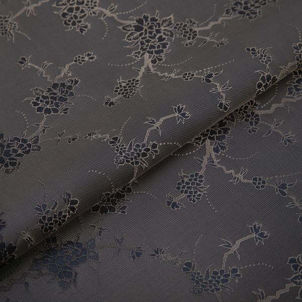 Ткань подкладочная (таффета) с рисунком 96 г/м², 500х145 см, 038 грязно-сиреневый(цветы), Gamma JTR