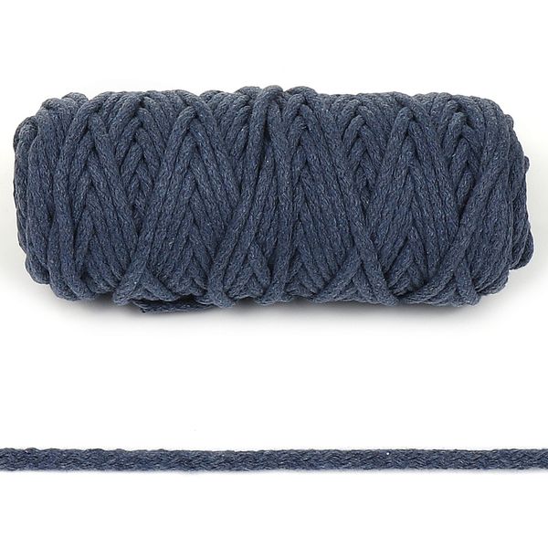 Шнур круглый х/б ⌀6.0 мм / 50 метров, 2175 джинс