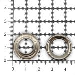 Люверсы металл ⌀11.0 мм (внутр.), никель, 50 шт, BIG