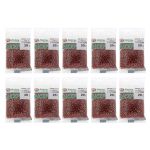 Бисер Astra&Craft 11/0 (2.1 мм), 200 г (10х20 г), цв. 308.2 коричневый прозрачный с цветным центром