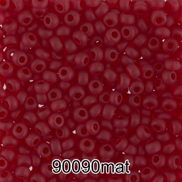 Бисер Preciosa 10/0 (2.3 мм), 500 г, 90090 mat (Ф643) гранатовый мат.