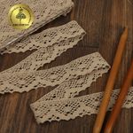 Кружево вязаное (тесьма) 30 мм / 10 метров, цв.36 св.бежевый, Kruzhevo