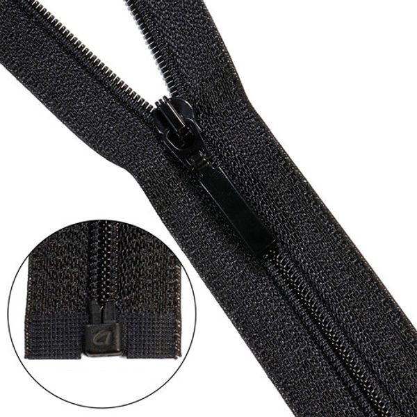 Молния спираль (витая) Arta Т5 (5 мм) 1 зам., разъем., 60 см, цв. 580 черный, уп.5 шт