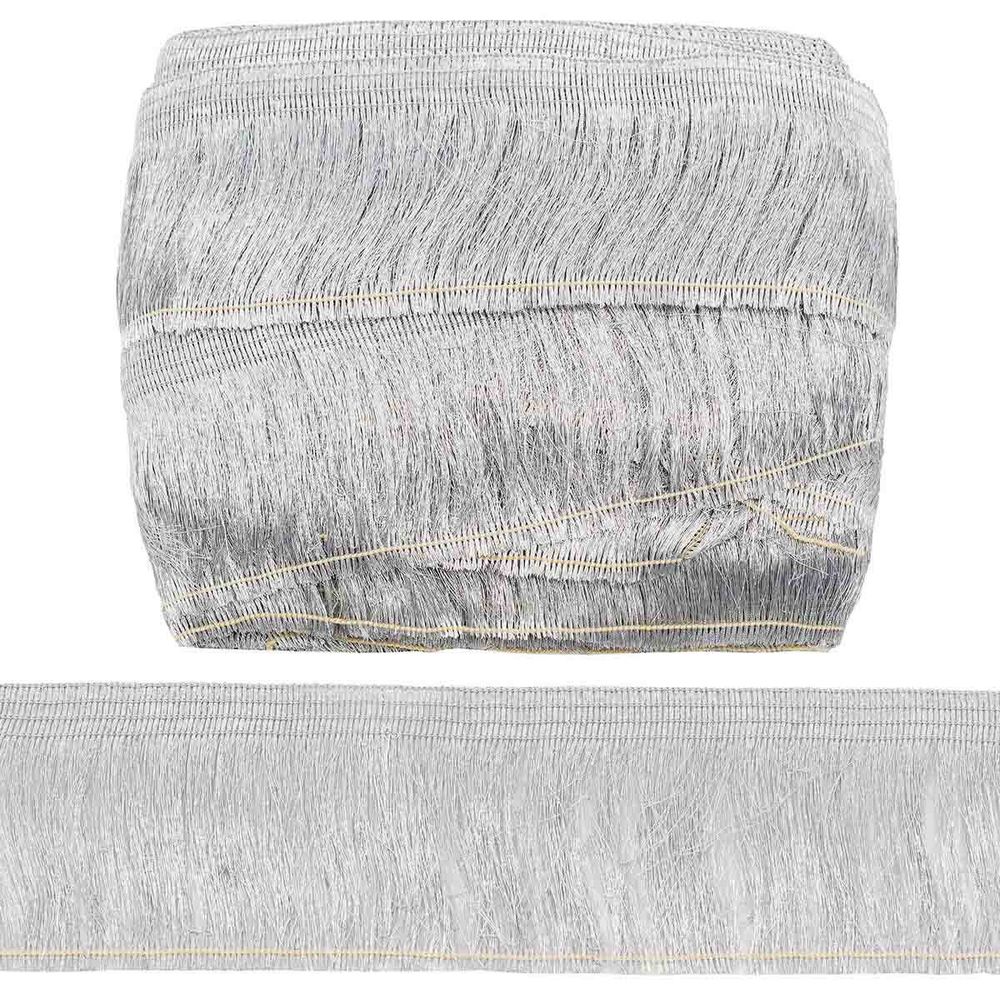 Бахрома отделочная 85.0 мм / 25 метров, металлизированная серебро