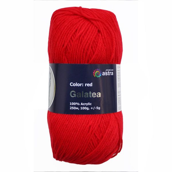 Пряжа Astra Premium (Астра Премиум) Галатея / уп.3 мот. по 100 г, 250 м, 03 красный