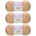 Пряжа Люблю вязать Зефир / уп.3 мот. по 100 г, 295 м, 808 бежевый