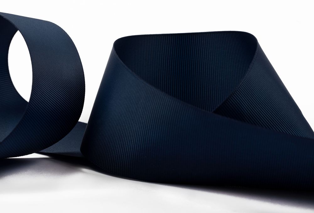 Лента репсовая (в рубчик) 50.0 мм / 25±1 метров, 103 т.синий, Gamma GR-50