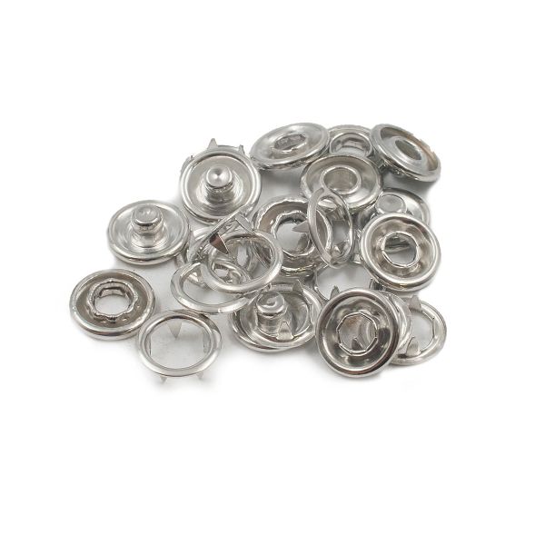 Кнопка рубашечная (джерси) открытая ⌀11.0 мм, 30 компл., серебро, Hobby&Pro