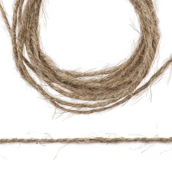 Шпагат льняной 2-х ниточный ⌀1.25 мм, 100 м, 1250 текс, цв. натуральный, 76172