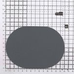 Термозаплатка, ткань, 100x140мм (серый (gray)), AZ01, 2 шт