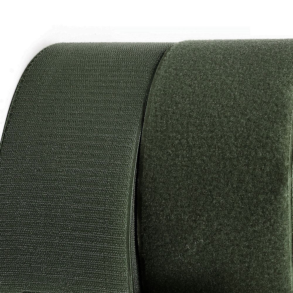 Лента контактная липучка (велкро) пришивная уп. 100 мм / 25 метров, F328 хаки, /пара/, кач."C" /TOS/