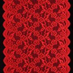 Кружево бельевое эластичное 400 мм / 13.72 м, цв. C820 красный