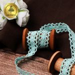 Кружево вязаное (тесьма) 20 мм / 10 метров, 6307-1 цв.24 мята, 10 м, Kruzhevo