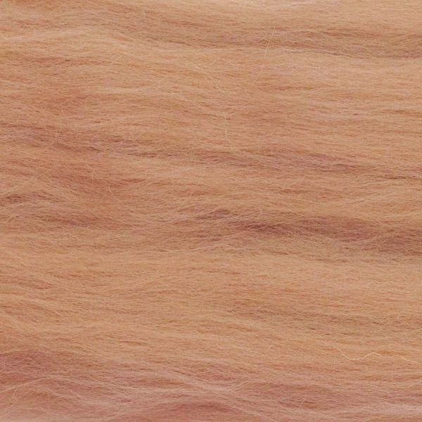 Шерсть для валяния Троицкая тонкая 1х100 г (до 23 мкр), 0606 т.бежевый