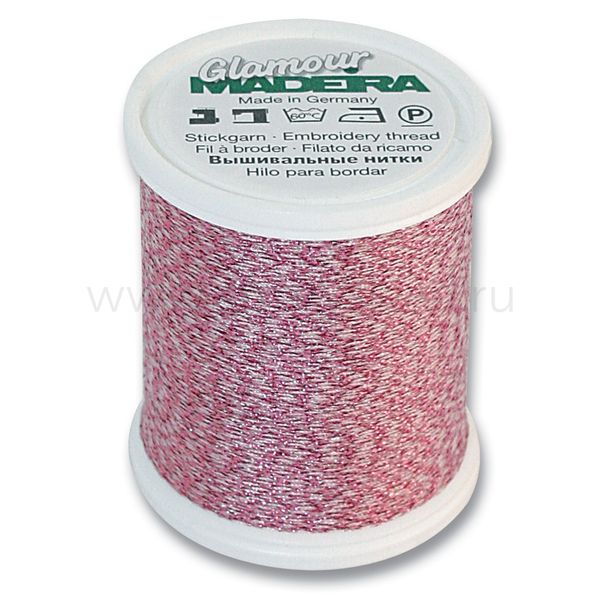 Нитки отделочные металлизированные Madeira Glamour №12, 200 м, цв. 3013, 9806, 5 катушек