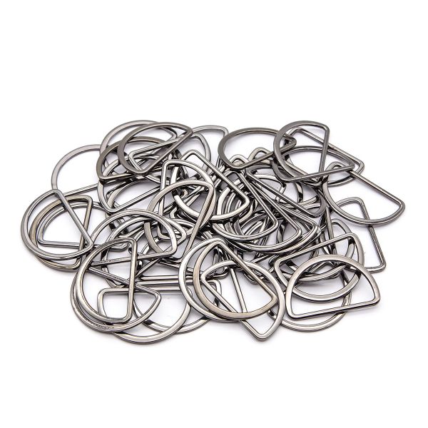 Полукольцо литое металл внутр. 50 мм (внешн. 57х36 мм), 20 шт, цв.черный никель, 819B-037