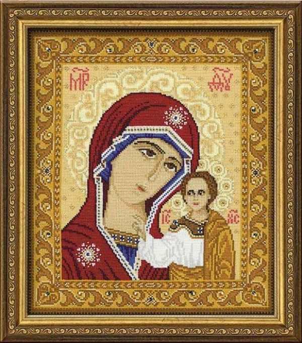 Набор для вышивания нитками Риолис, Богоматерь Казанская 29х35 см