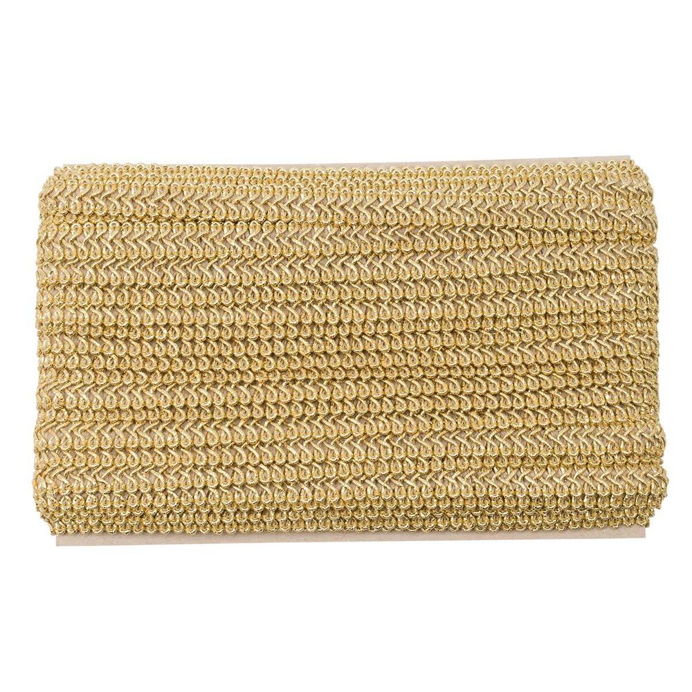 Тесьма отделочная Шанель, металлизир. 13 мм, 25 м, SR38 золото