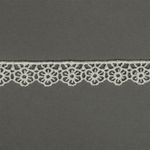 Кружево гипюр (плетёное) 15 мм цв.02 молочный, 9м, Kruzhevo