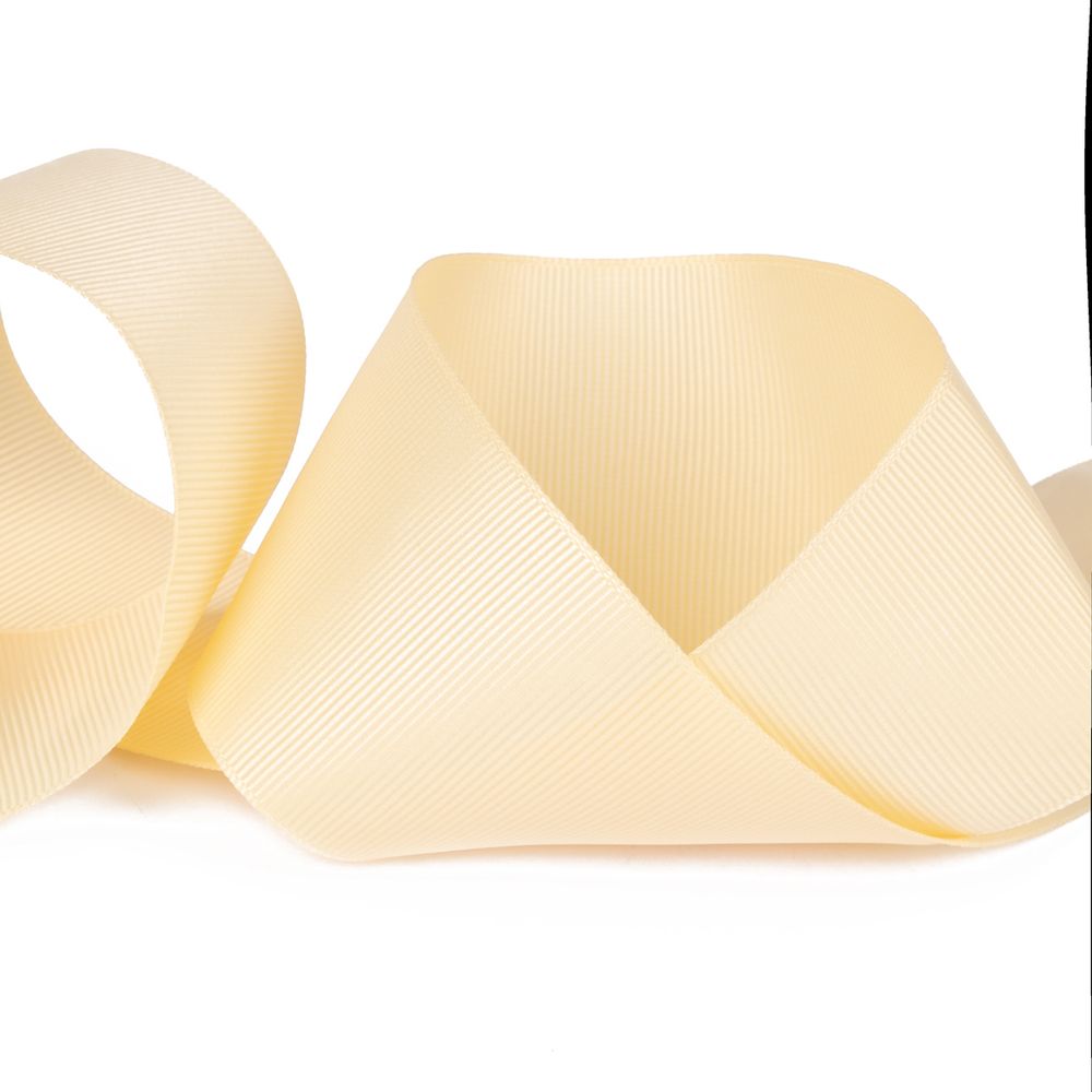 Лента репсовая (в рубчик) 50.0 мм / 25±1 метров, 007 кремовый, Gamma GR-50