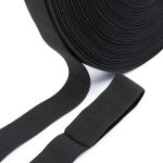 Резинка вязаная 25 мм, / 50 метров, черный, Gamma RV-25 BL