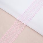 Кружево на сетке 45 мм / 9.14 метра, 05 розовый, 3AR3730