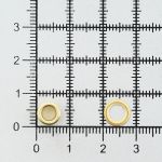 Люверсы металл ⌀_3.7 мм (внутр.), №1.7, сталь, золото, 100 шт, New Star
