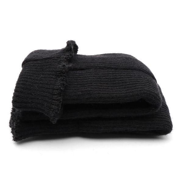 Манжеты трикотажные рукава 8.0 см / 30 см, средней плотности 3/4, 12 кл, 2х2, с расширением, 004 черный